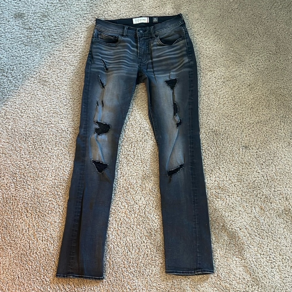 Black Departwest ripped jeans